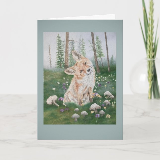 Wald Fuchs Karte (Vorderseite)