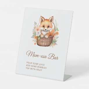 Wald-Fuchs-Mom-osa-Bar-Baby-Shower Sockelschild