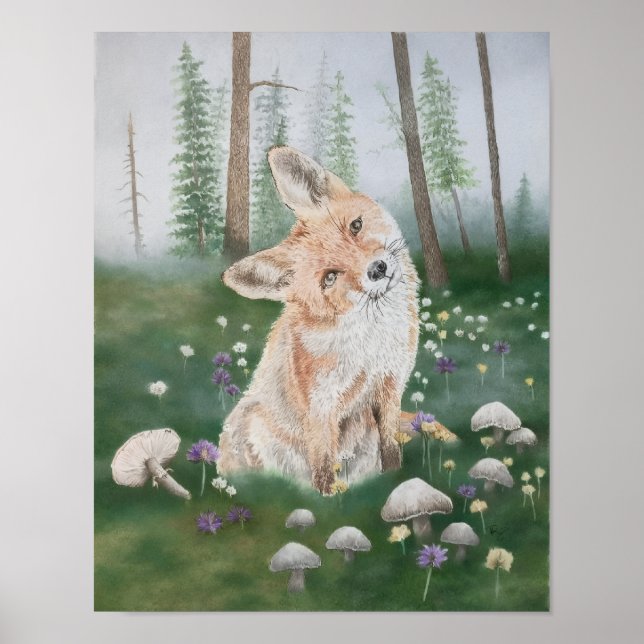 Wald Fuchs Poster (Vorne)