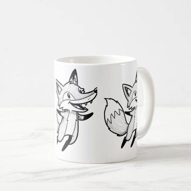 Wald-Fuchs-Tasse Kaffeetasse (VorderseiteRechts)