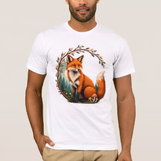 Wald-Fuchs-Waldhüter-Design T-Shirt