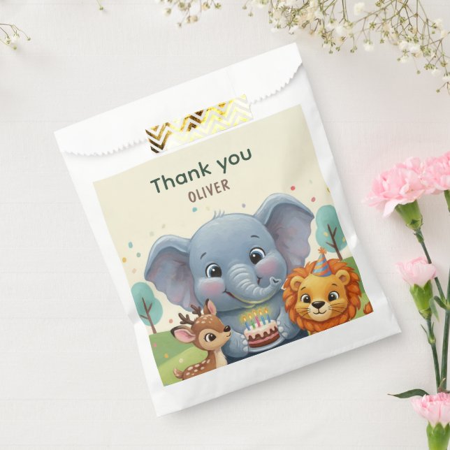 Wald-Geschichtenbuch-Tiere Geburtstags-Dankeschön Geschenktütchen (Versiegelt)