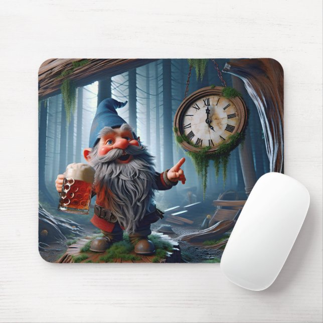 Wald gewinnt um fünf Uhr Mousepad (Mit Mouse)