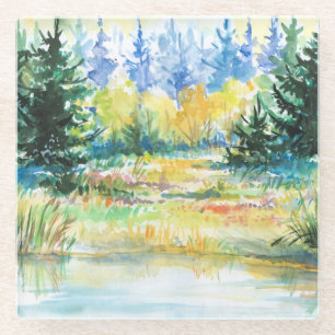 Wald Glasuntersetzer