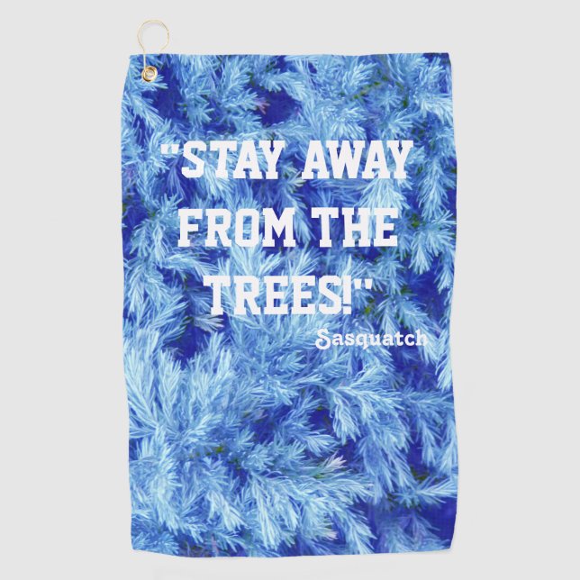 Wald Golf Handtuch (Vorderseite)