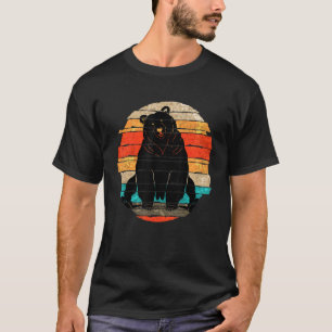 Wald Grizzly Bären Natur Tierpark Retro T-Shirt