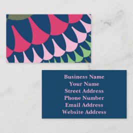 Wald-Grün- und Rosa-Skala Visitenkarte