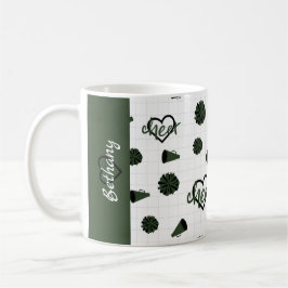 Wald grüne Hörer, Pom Poms, Megaphon Kaffeetasse