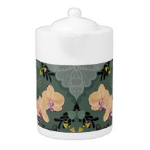 Wald Grüne Teekanne