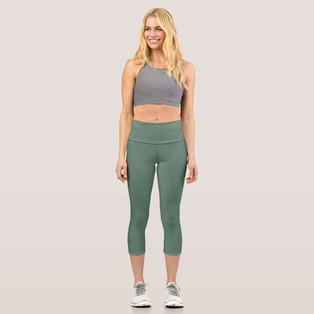 Wald Grüner Hochwald Yoga Capris (Vorderseite)