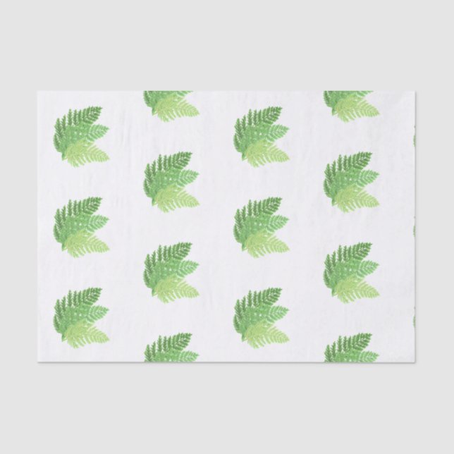 Wald-Grünfarne Seidenpapier (Vorderseite)