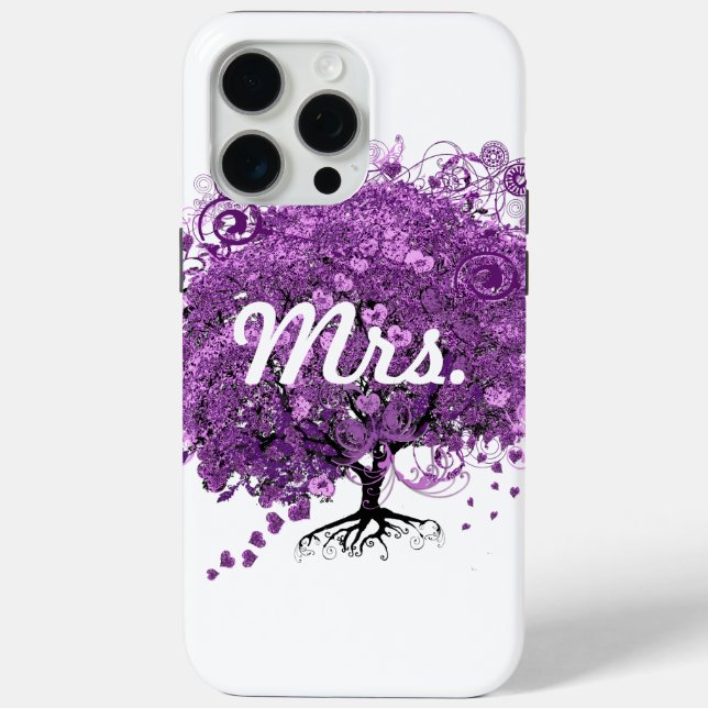 Wald-Herzblatt-Baum-Hochzeit Case-Mate iPhone Hülle (Rückseite)