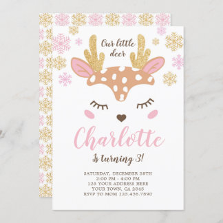 Wald, Hirsch, Geburtstag Einladung