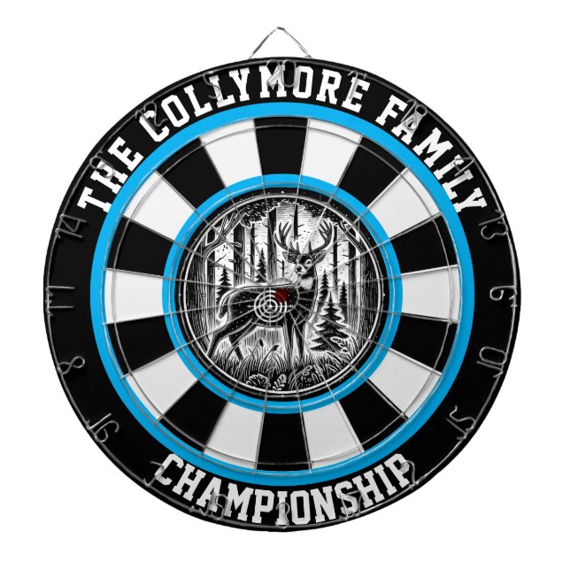 Wald-Hirsch-Wanddekor Dartscheibe (vorne)