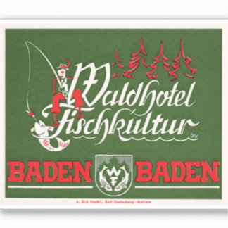 Wald Hotel Deutschland Aufkleber
