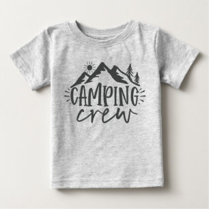 Wald im Gebirge Sonnenaufgang Camping Crew Baby T-shirt