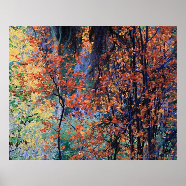 Wald im Herbst Poster (Vorne)