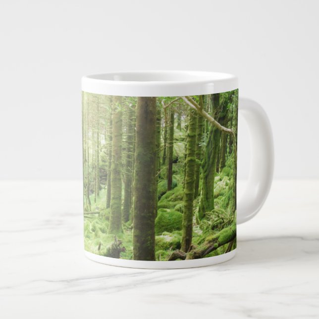 Wald im Killarney-Nationalpark| Kerry, Irland Jumbo-Tasse (Vorderseite Rechts)