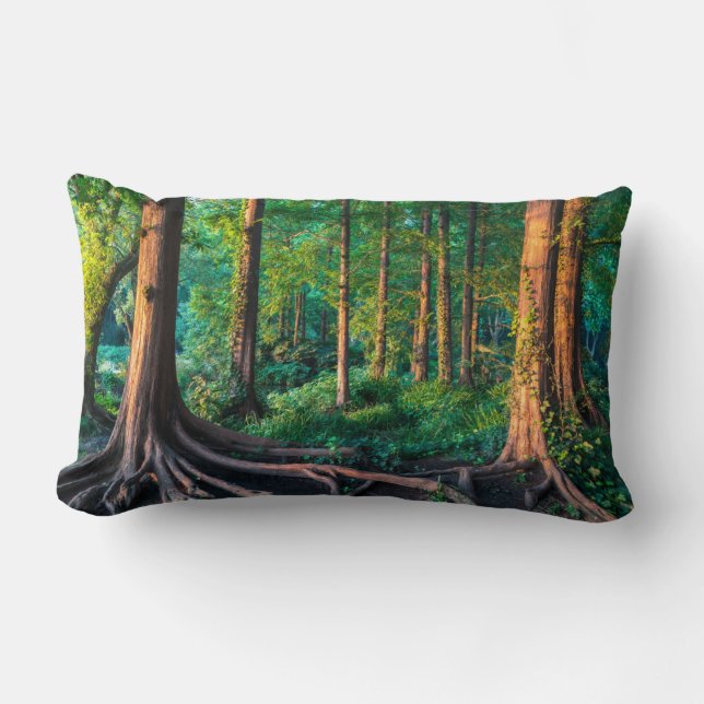 Wald im Sommer Lendenkissen (Vorderseite)