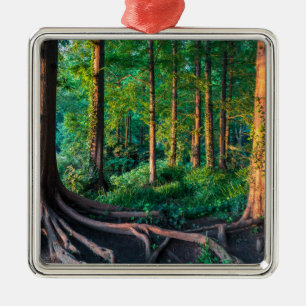 Wald im Sommer Ornament Aus Metall