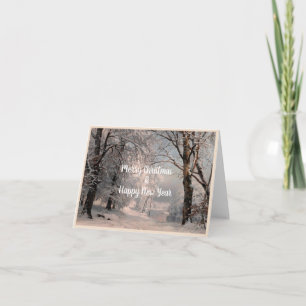 Wald im Winter Karte