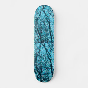 Wald in Azurblau Skateboard