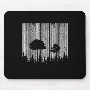 Wald in Streifen Wald Umweltschutz  Mousepad