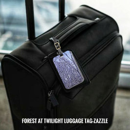 Wald in Twilight Gepäckanhänger