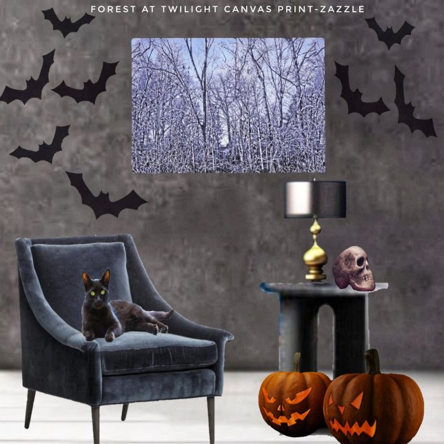 Wald in Twilight Leinwanddruck (Von Creator hochgeladen)