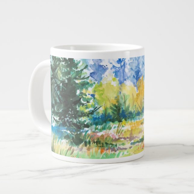 Wald Jumbo-Tasse (Vorderseite Links)