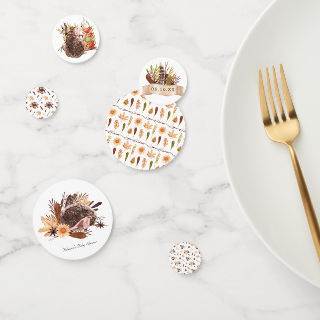 Wald Konfetti | Boho Igel Party (Gruppe)