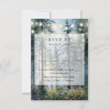 Wald-Lichterkette Wildblumen Florale Hochzeit