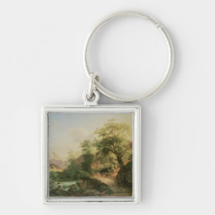 Wald nahe Wien, 1852 (Öl auf Leinwand) Schlüsselanhänger