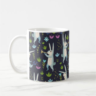 Wald. nahtloses Muster Kaffeetasse