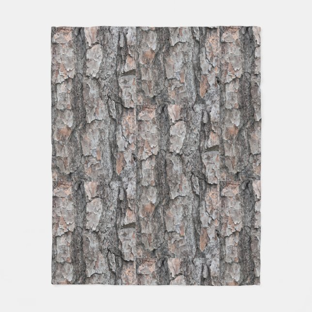 Wald-Natur-Dekor Fleecedecke (Vorderseite)