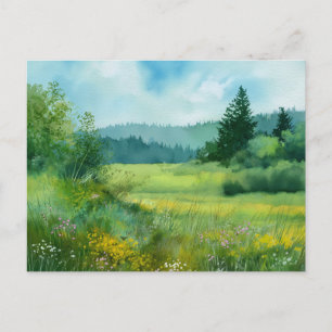 Wald Naturszene Postkarte