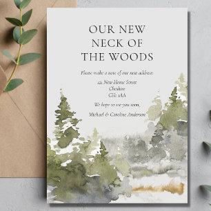 Wald neuer Neck des Waldes Änderung der Anschrift Ankündigung