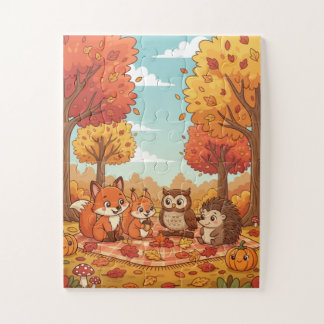Wald-Picknick-Kinderpuzzle Puzzle