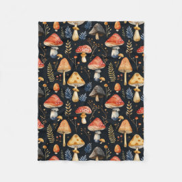 Wald-Pilz und Fern Fleecedecke