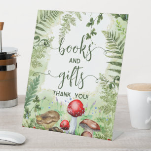 Wald Pilze Pilze Ferns Skriptbücher Geschenke Sockelschild