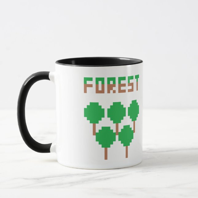 Wald Pixelig Tasse (Links)