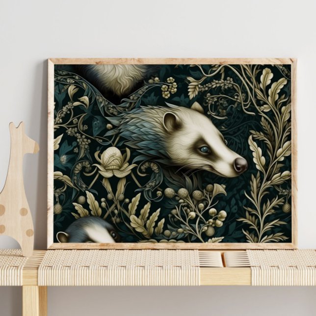 Wald Possum verstecktes Tier | Possum Wall Print Poster (Von Creator hochgeladen)