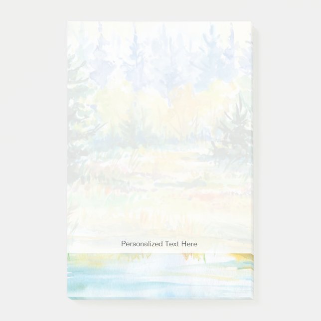 Wald Post-it Klebezettel (Vorderseite)