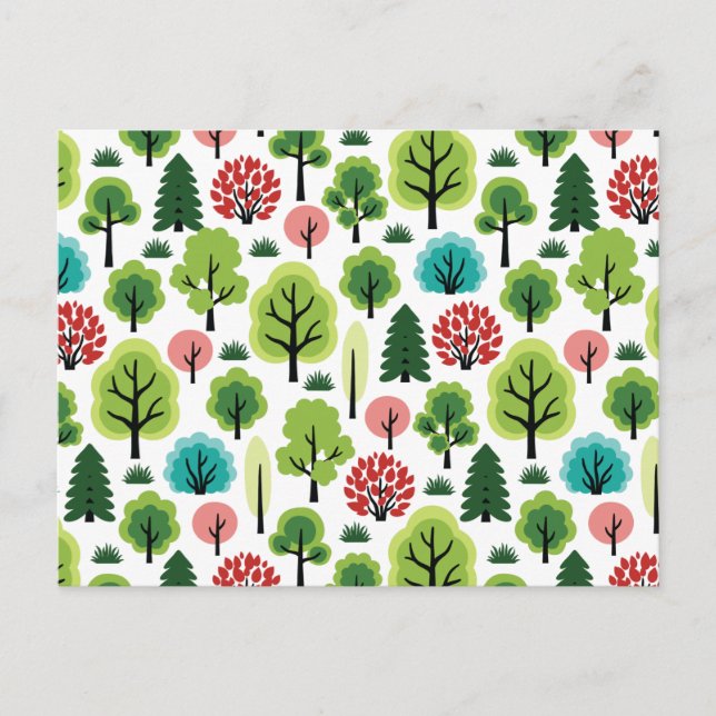 Wald Postkarte (Vorderseite)