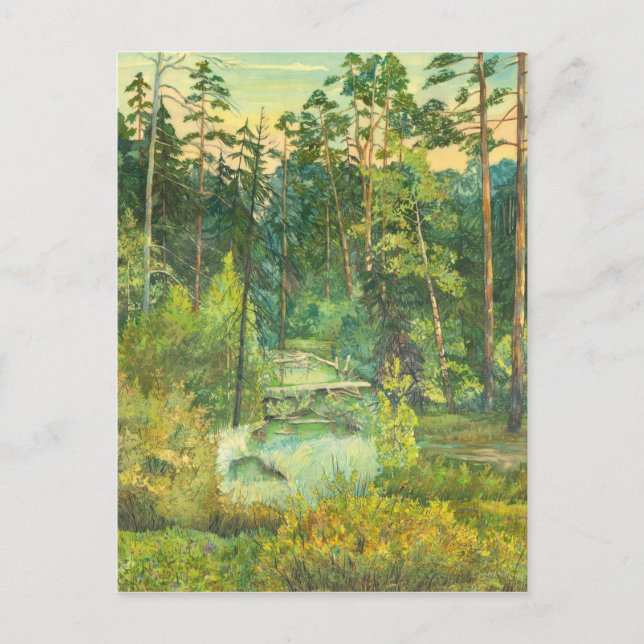 Wald Postkarte (Vorderseite)