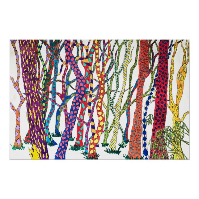 Wald Print Poster (Vorderseite)