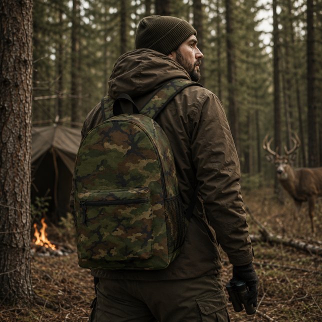 Wald-Recon-Waldtarnmuster Bedruckter Rucksack (Von Creator hochgeladen)