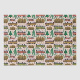 Wald Rosa Camper Seidenpapier