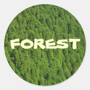 Wald Runder Aufkleber