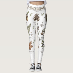 Wald-Sammel-Tee-Party Waldtiere Vintag Leggings